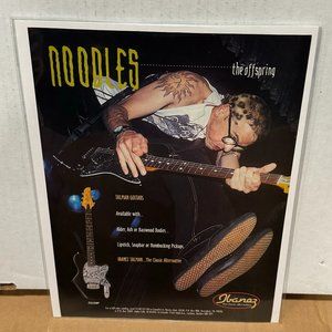 Noodles of The Offspring - Ibanez Guitars - 1996 Print Advertisement
